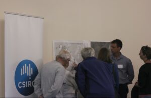 CSIRO scientist Guy Barnett speaking at the Charnwood drop-in session.